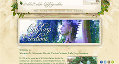 Desktop Screenshot of ladyharpcreations.com