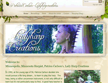 Tablet Screenshot of ladyharpcreations.com